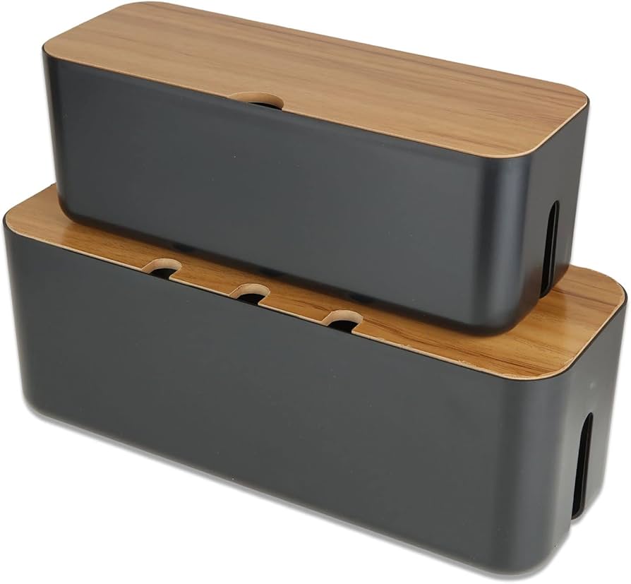 【2個セット】配線や電源ケーブルを隠せる大中型コード収納ボックスセット 330180_samune.jpg